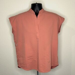 Figs - Coral Rafaela Oversized Scrub Top™